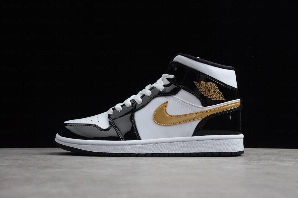 Air Jordan 1 AJ1 Mid SE – Black Gold