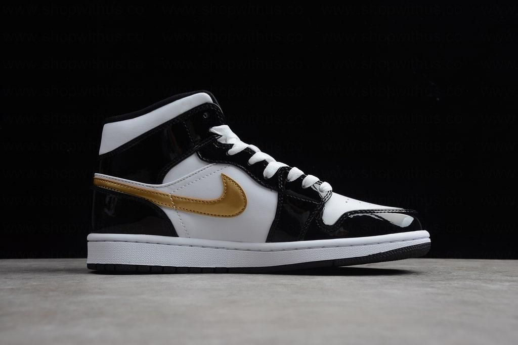Air Jordan 1 AJ1 Mid SE – Black Gold