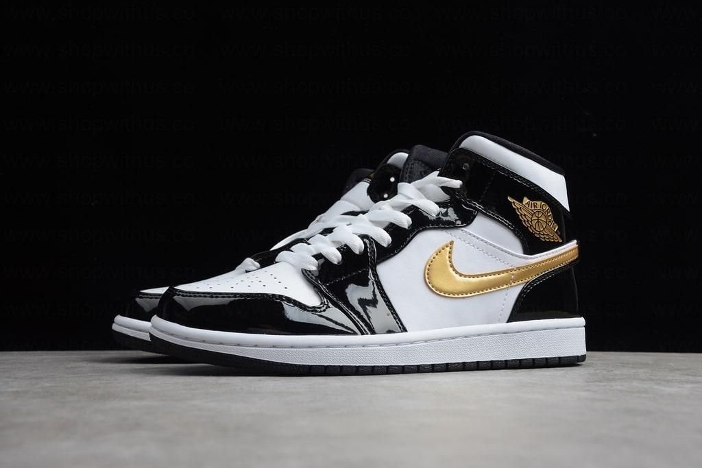 Air Jordan 1 AJ1 Mid SE – Black Gold
