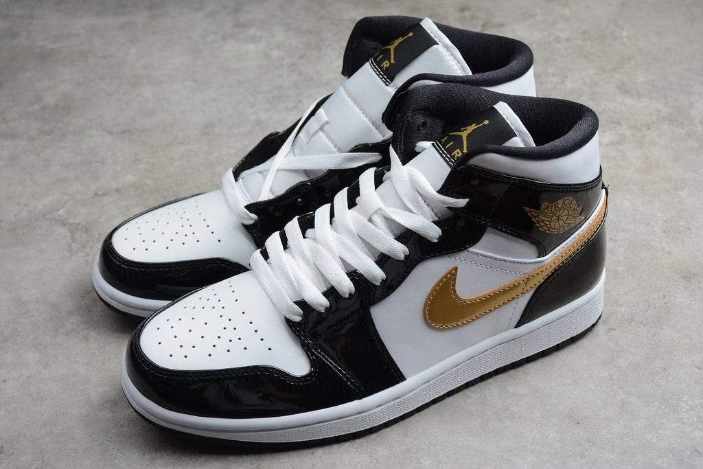 Air Jordan 1 AJ1 Mid SE – Black Gold