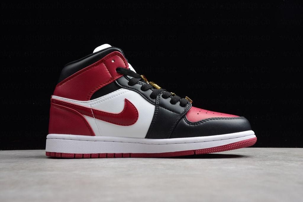 Air Jordan 1 AJ1 Mid – Black Dark Beetroot