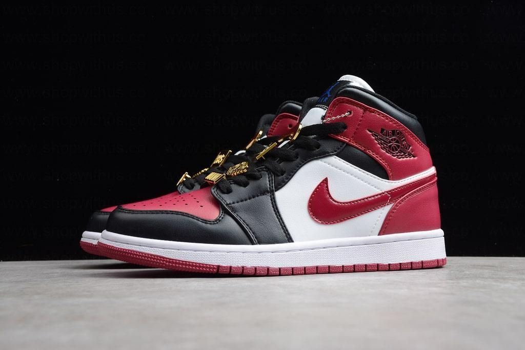 Air Jordan 1 AJ1 Mid – Black Dark Beetroot