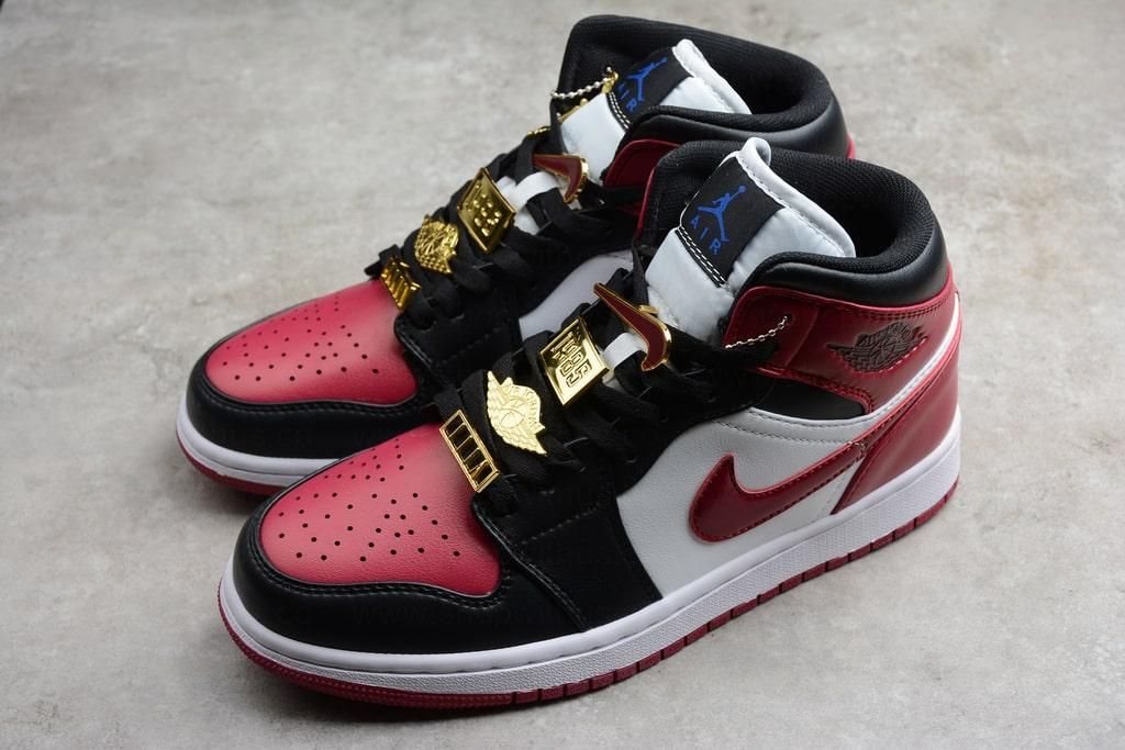 Air Jordan 1 AJ1 Mid – Black Dark Beetroot
