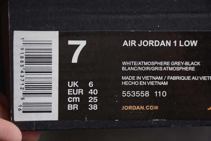 Air Jordan 1 AJ1 Retro Low – Atmosphere Grey