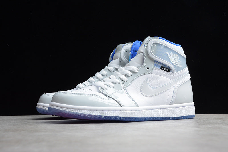 Unisex Air Jordan 1 AJ1 High Zoom - Racer Blue