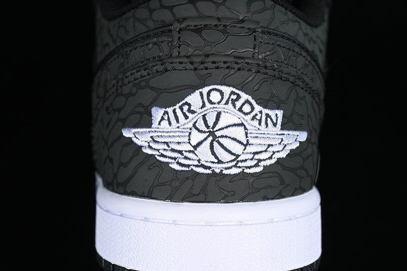 Air jordan 1 AJ1 Low - Black Elephant