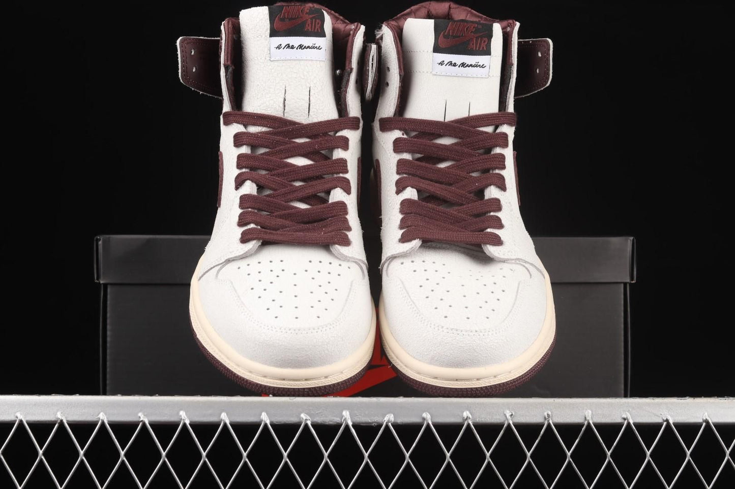 A Ma Maniere x Air Jordan 1 AJ1 High OG - Sail/Burgundy Crush