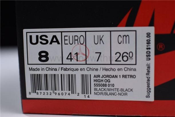 Nike Air Jordan 1 AJ1 Retro OG High - Black/White