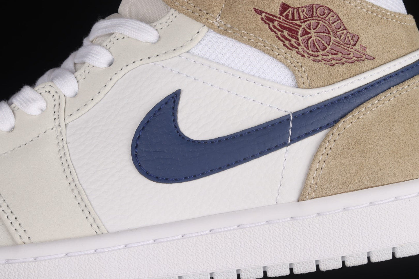 Air Jordan 1 AJ1 Mid – Tan Suede