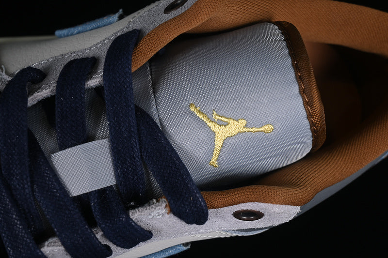 Air Jordan 1 AJ1 Low Repaired - Denim Swoosh
