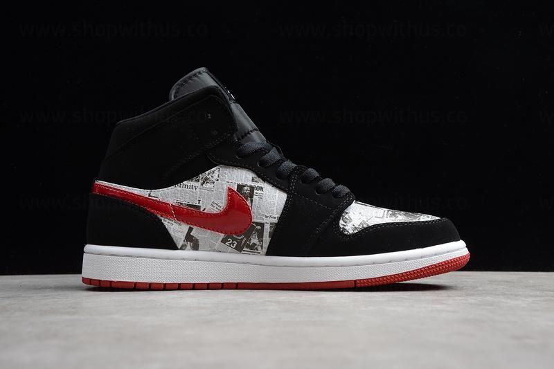 Air Jordan 1 AJ1 Mid SE Newspaper – Air Times