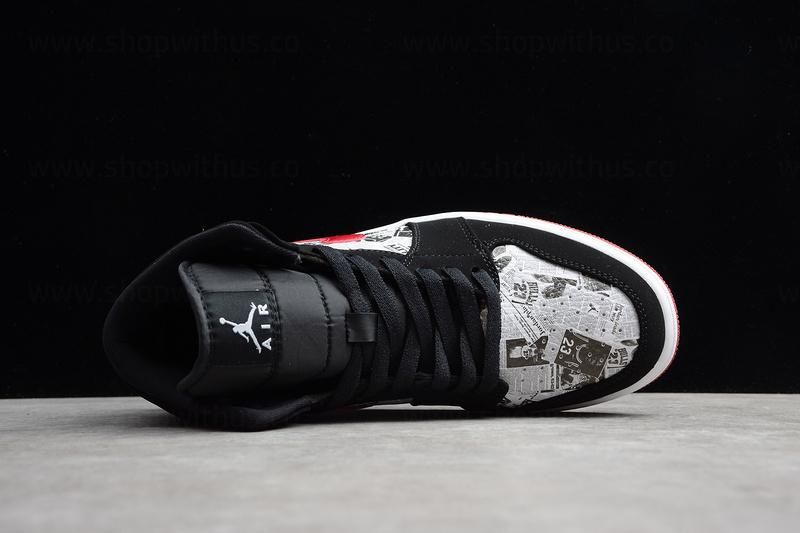 Air Jordan 1 AJ1 Mid SE Newspaper – Air Times