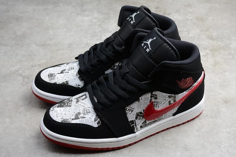 Air Jordan 1 AJ1 Mid SE Newspaper – Air Times