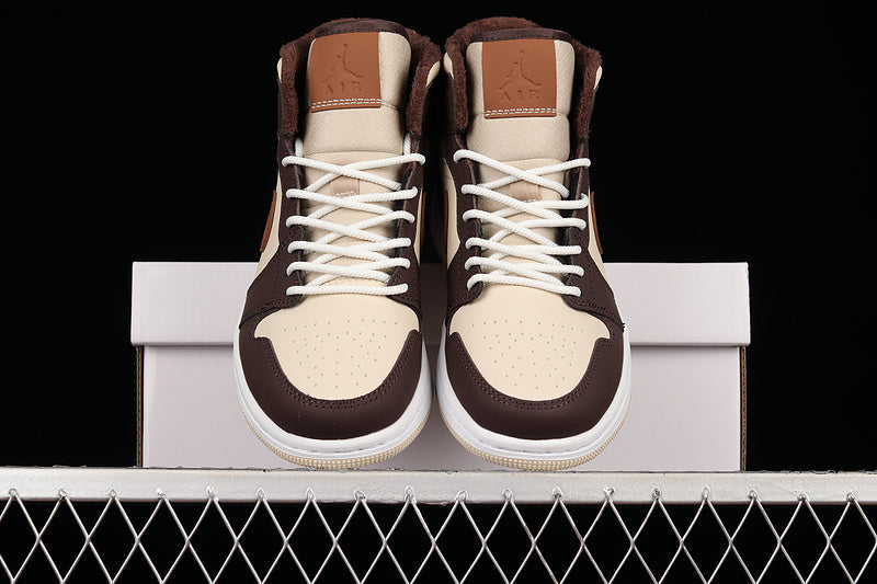 Air Jordan 1 AJ1 Mid – "Brown Basalt Oatmeal"