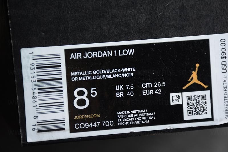 Air Jordan 1 AJ1 Low – Gold Toe