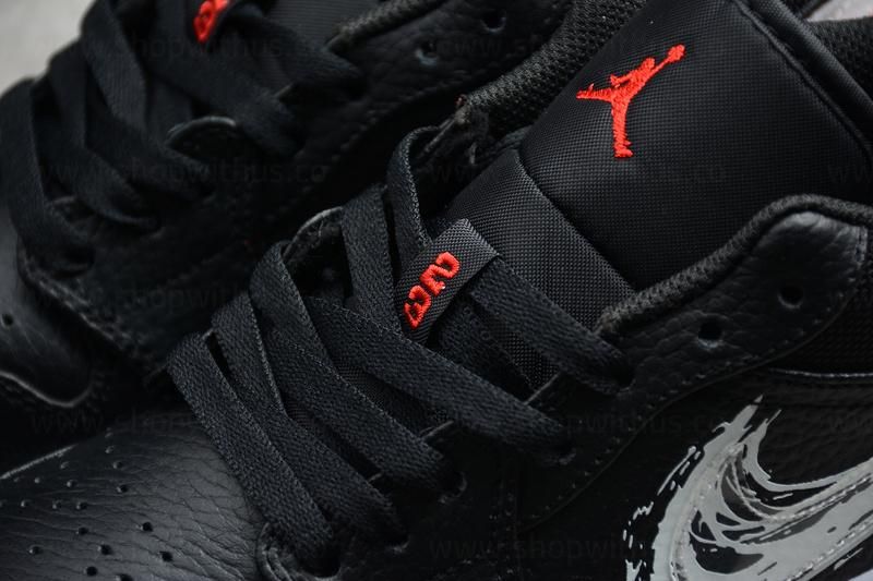 Air Jordan 1 AJ1 Low – Brushstroke Swoosh (SE)