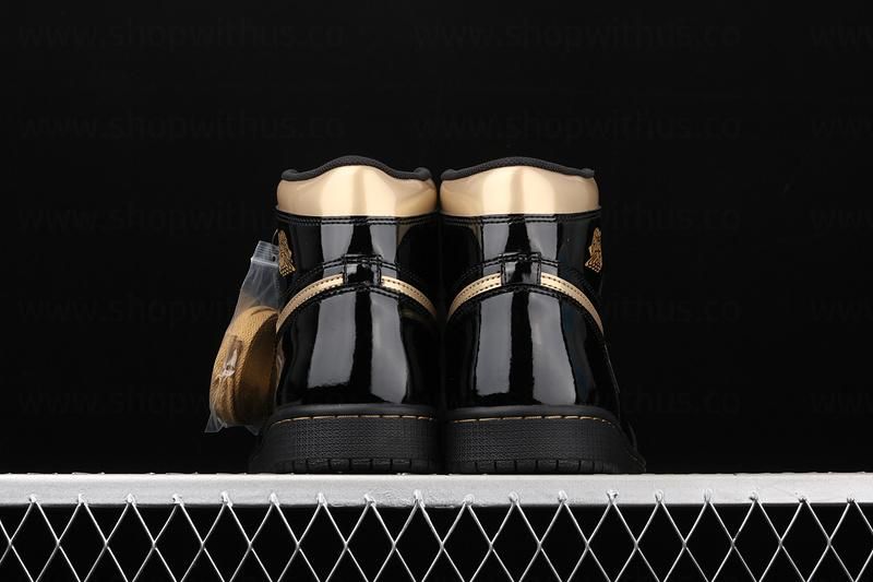 Air Jordan 1 AJ1 High - Black Metallic Gold