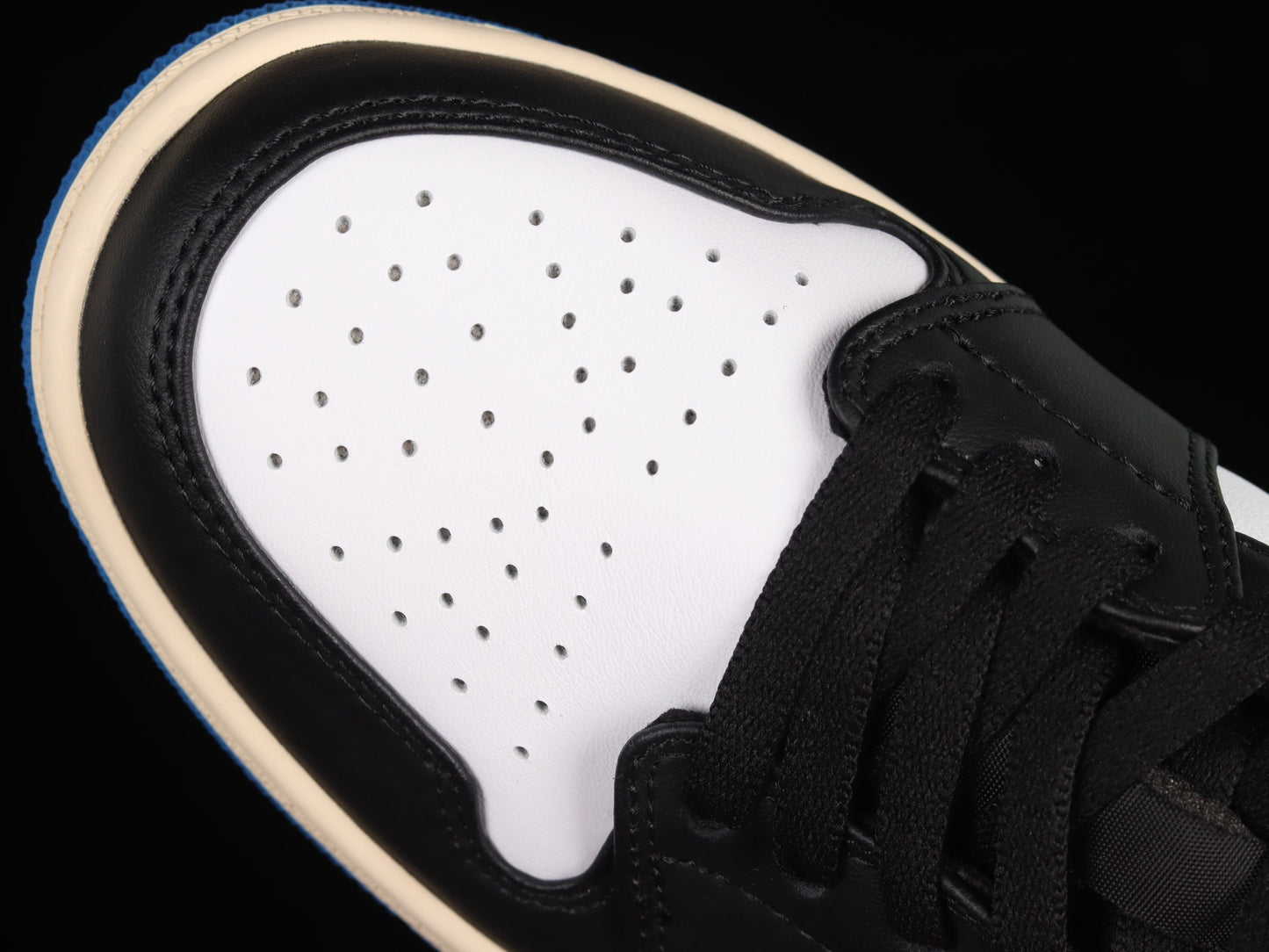 Air Jordan 1 AJ1 Retro Low - Black Dark/Powder Blue