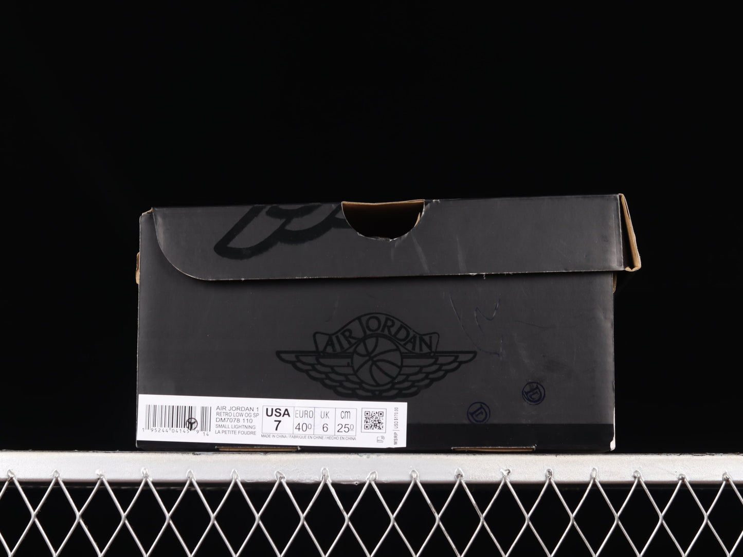 Air Jordan 1 AJ1 Retro Low - Black Dark/Powder Blue
