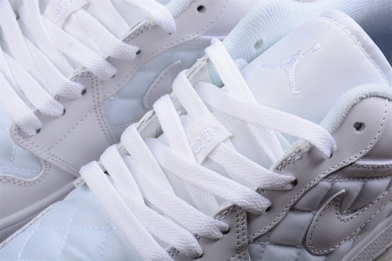 Air Jordan 1 AJ1 Low Quilted – Triple White