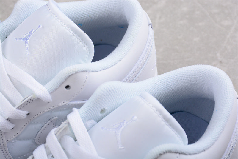 Air Jordan 1 AJ1 Low Quilted – Triple White