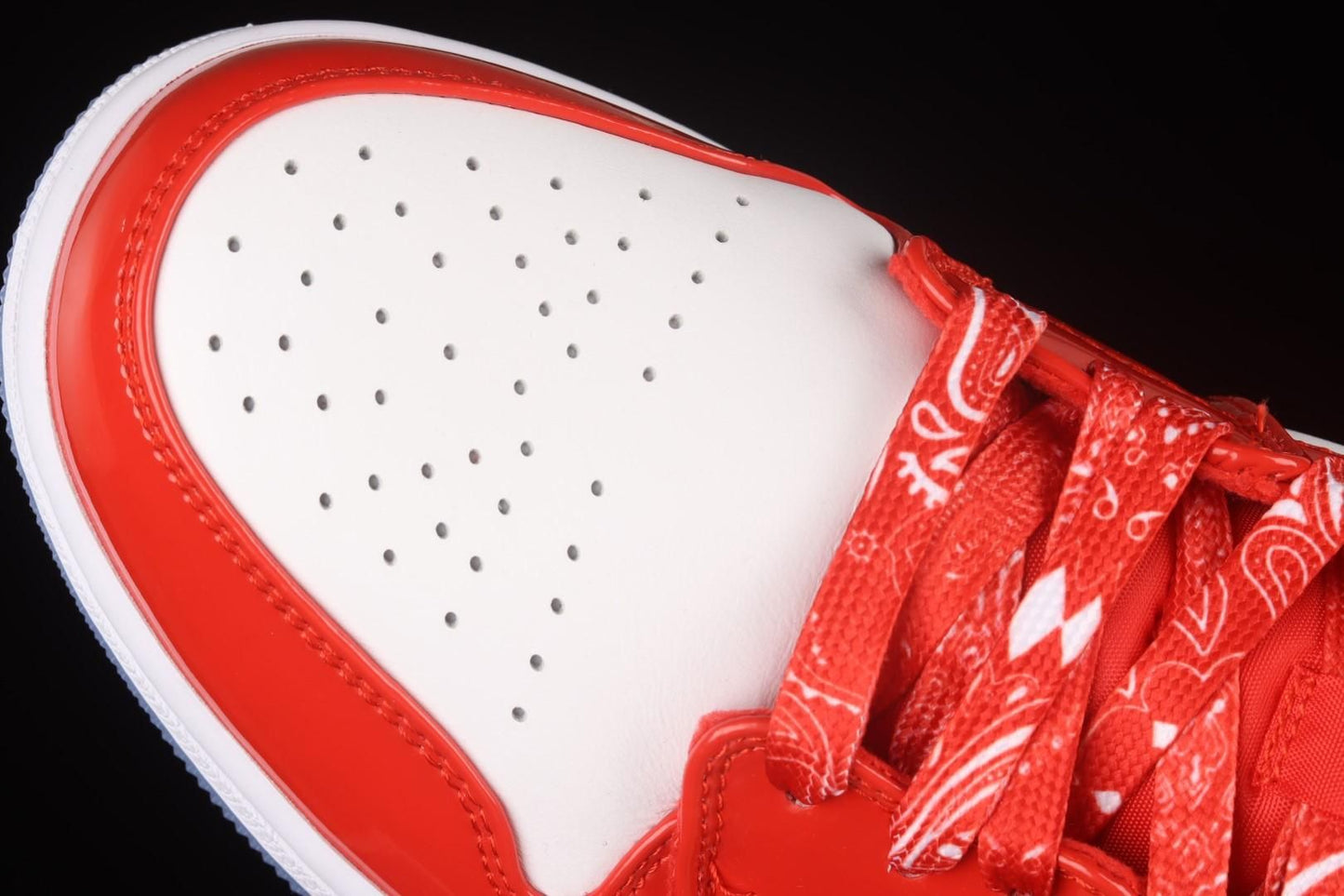 Air Jordan 1 AJ1 Mid – Barcelona Sweater – Red Patent