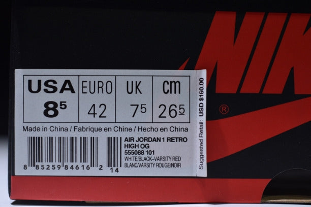 Nike Unisex Air Jordan 1 AJ1 High Basketball Shoe - Chicago