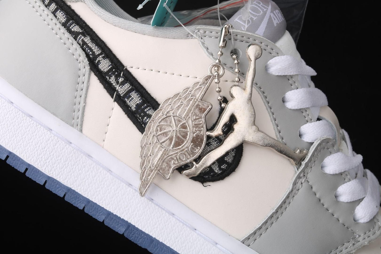 DI0R x Air Jordan 1 AJ1 Retro Low – Grey