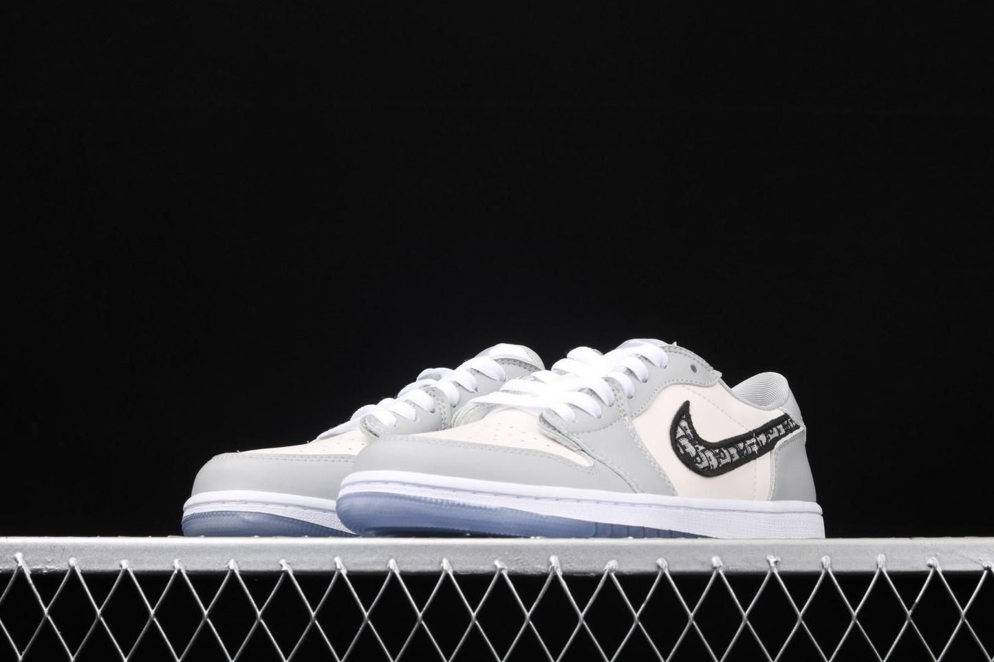 DI0R x Air Jordan 1 AJ1 Retro Low – Grey