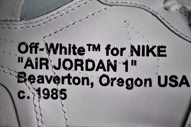 The 10 Off-White x Air Jordan 1 AJ1 - White