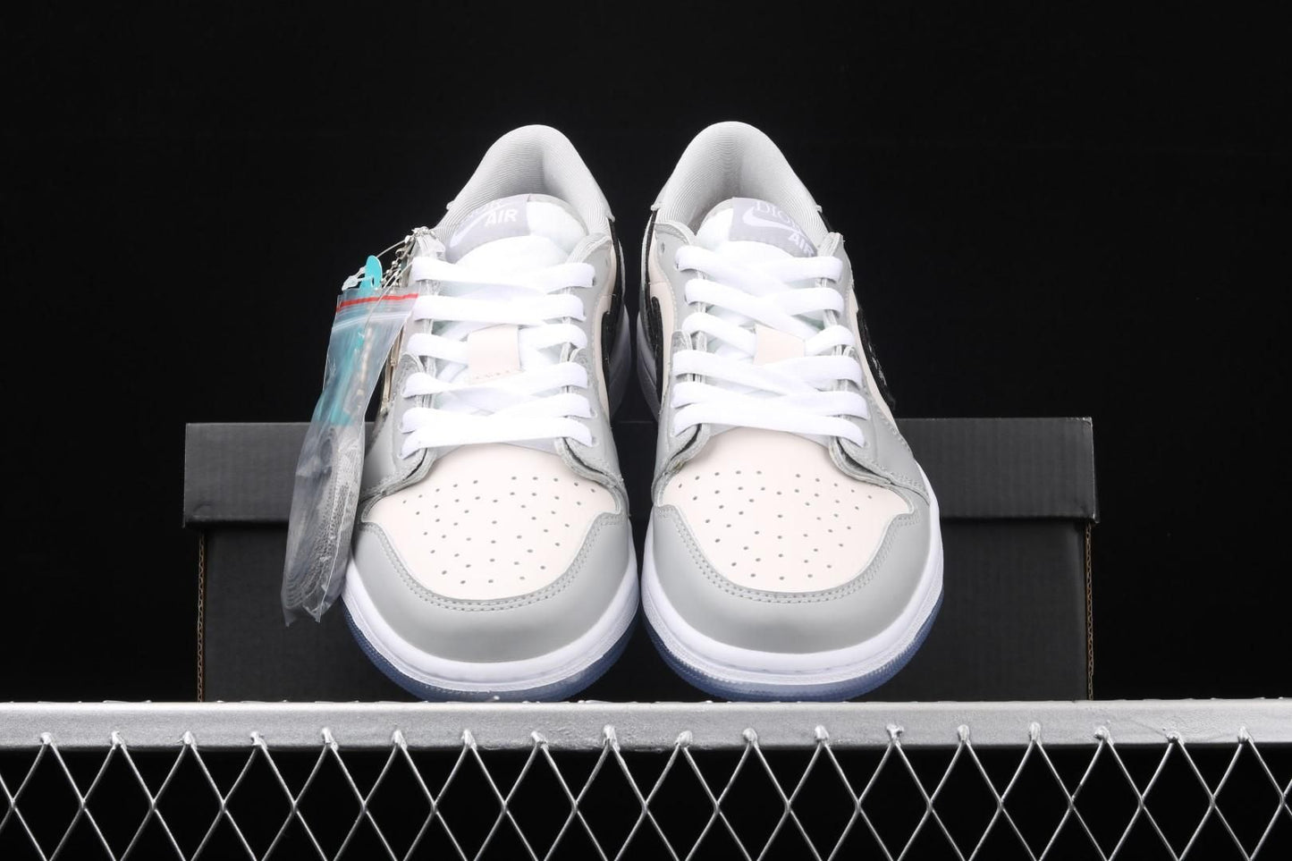 DI0R x Air Jordan 1 AJ1 Retro Low – Grey
