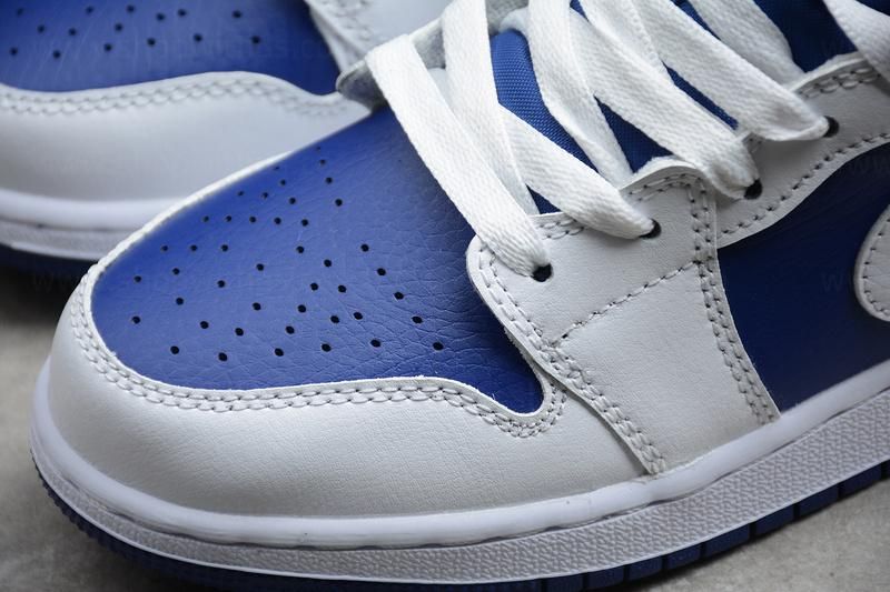 Air Jordan 1 AJ1 Mid – White Deep/Royal Blue