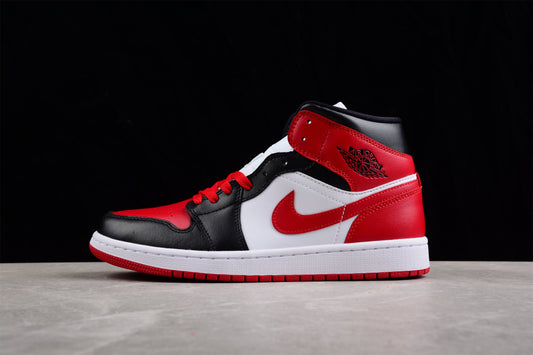 Air Jordan 1 AJ1 Mid Alternate – Bred Toe