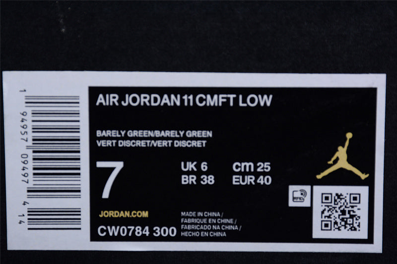 Air Jordan 11 AJ11 CMFT Low – Barely Green