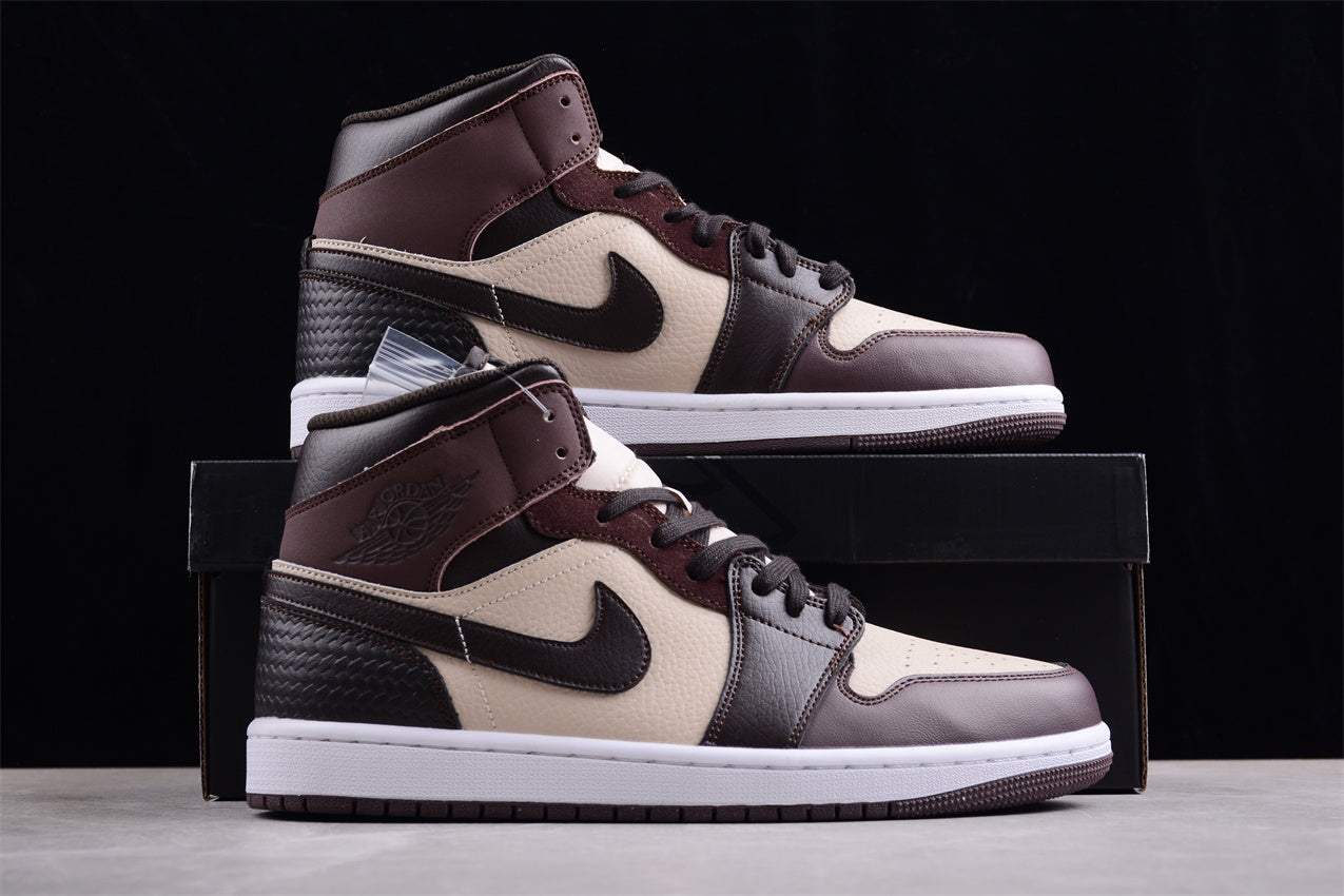Air Jordan 1 AJ1 Mid – YMCA Brown