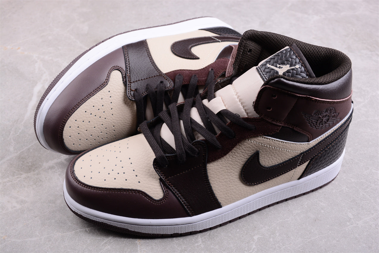 Air Jordan 1 AJ1 Mid – YMCA Brown