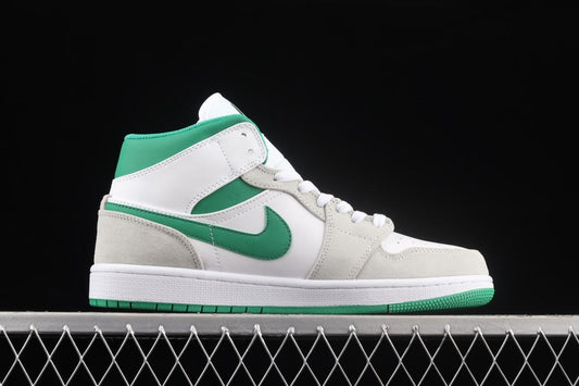 Air Jordan 1 AJ1 Mid – Grey Pine Green
