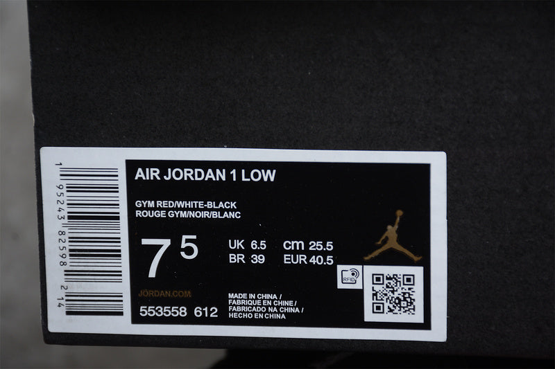 Air Jordan 1 AJ1 Low - Bred Toe
