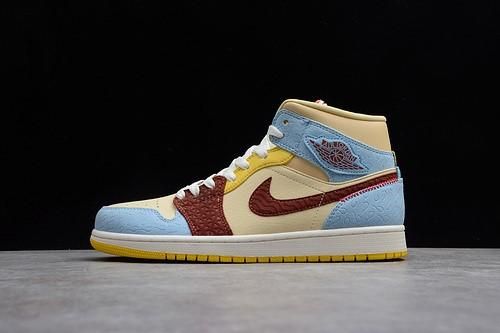 Air Jordan 1 AJ1 Mid – Fearless Maison Chateau Rouge