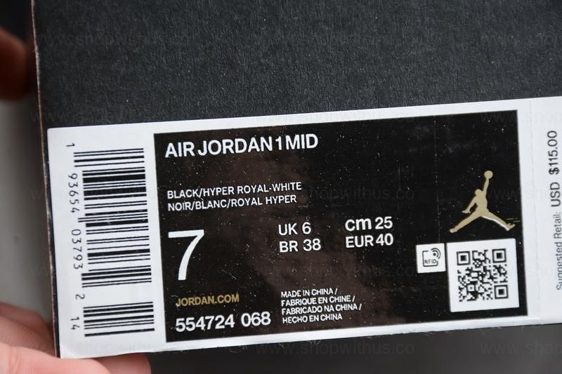 Air Jordan 1 AJ1 Mid – Royal Blue