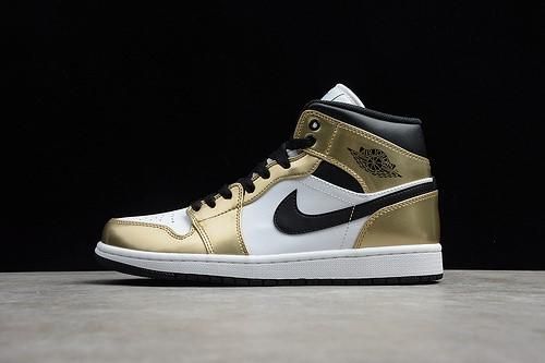 Air Jordan 1 AJ1 Mid – Metallic Gold