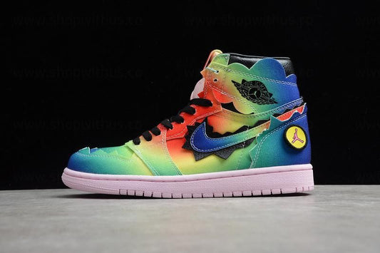 J Balvin x Air Jordan 1 AJ1 Retro High - Multi Color