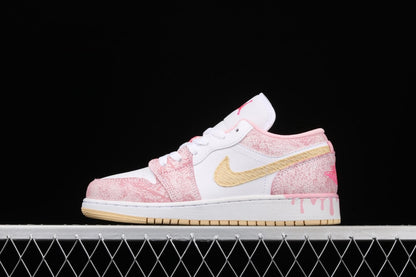 Unisex Air Jordan 1 AJ1 Low – Paint Drip