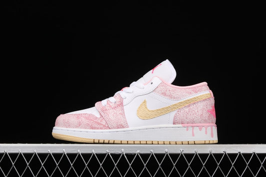 Unisex Air Jordan 1 AJ1 Low – Paint Drip