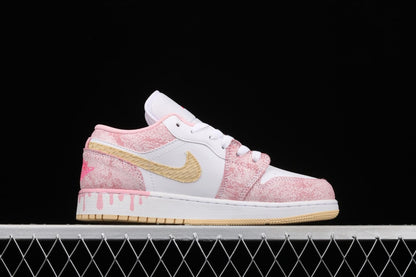Unisex Air Jordan 1 AJ1 Low – Paint Drip
