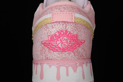 Unisex Air Jordan 1 AJ1 Low – Paint Drip