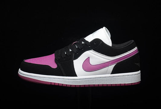 Unisex Air Jordan 1 AJ1 Low – Black Cactus Flower