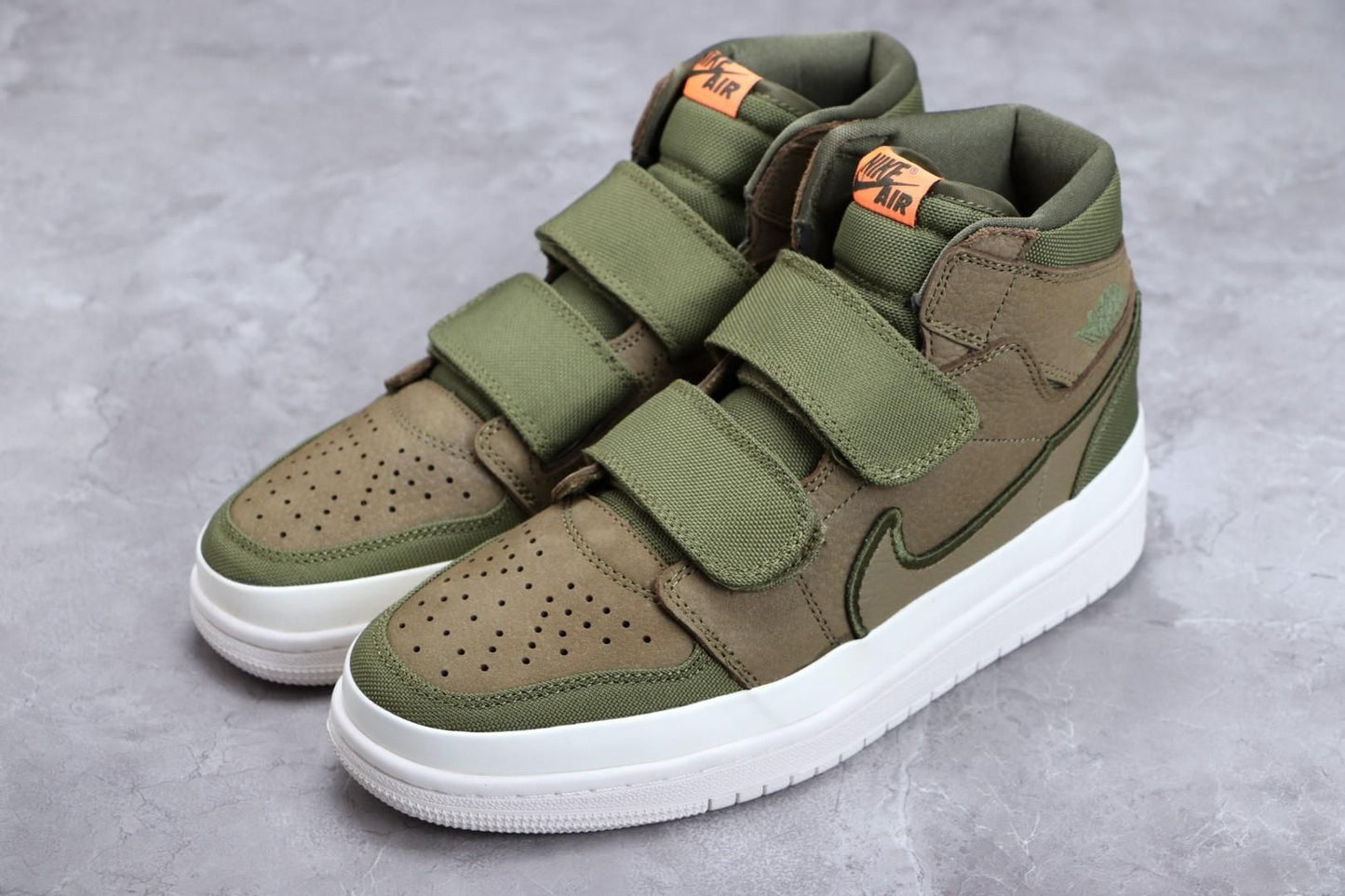 Air Jordan 1 AJ1 Retro High Double Strap - Olive Canvas