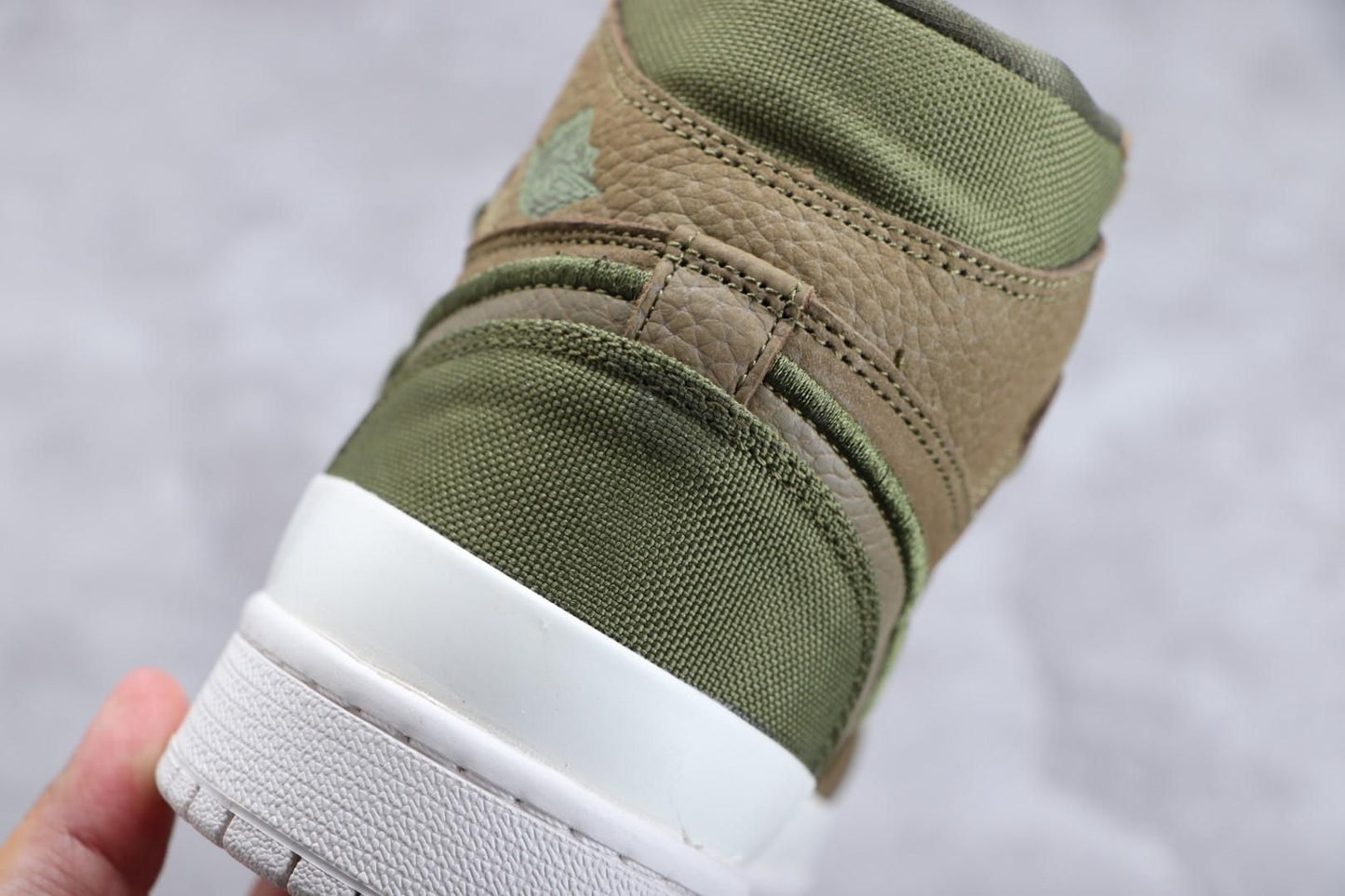 Air Jordan 1 AJ1 Retro High Double Strap - Olive Canvas