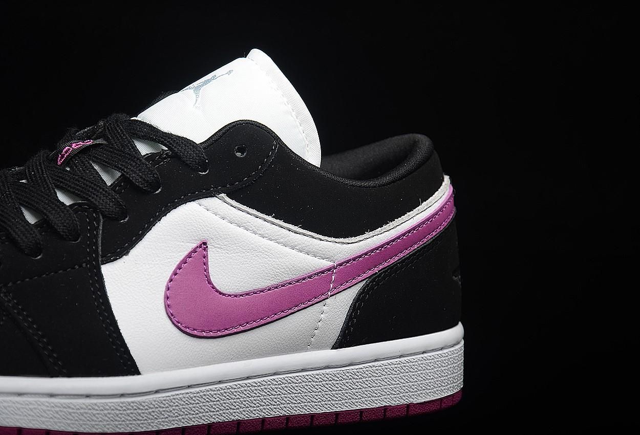 Unisex Air Jordan 1 AJ1 Low – Black Cactus Flower